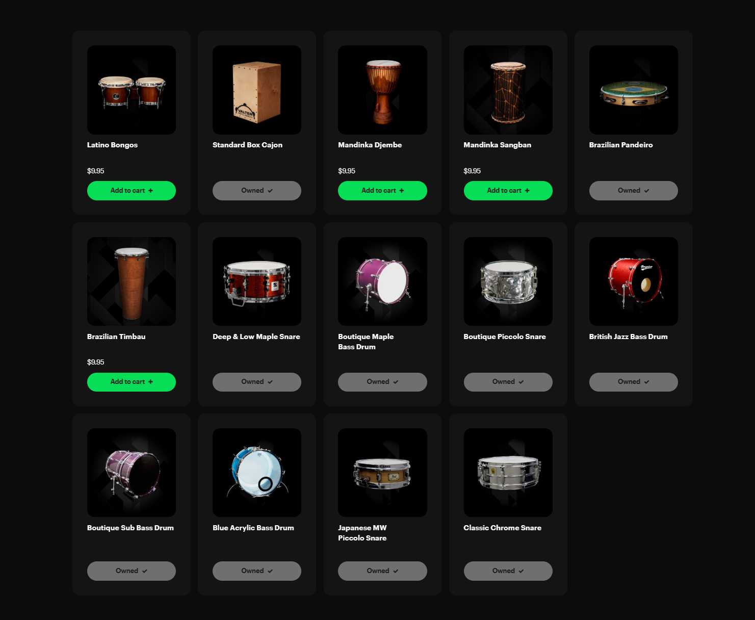 XLN Audio 10 Kitpieces Bundle - Paks for Addictive Drums 2
